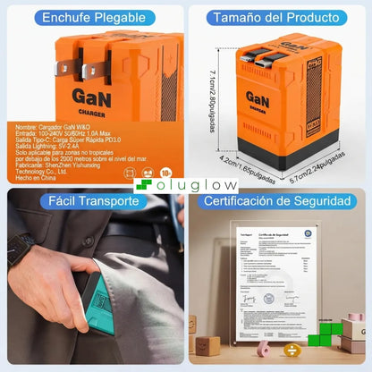Cargador Retráctil Premium (12 meses de garantia)