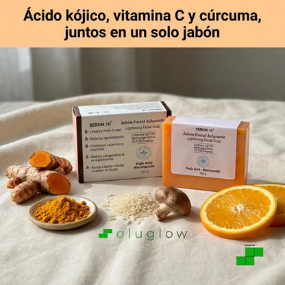 Jabón X2 Unidades Despigmentante con Ácido Kójico y Cúrcuma