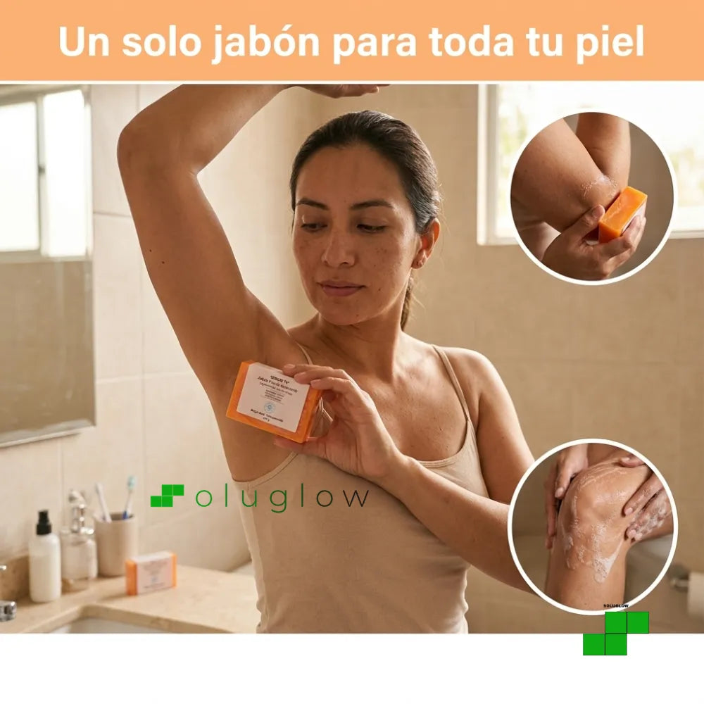 Jabón X2 Unidades Despigmentante con Ácido Kójico y Cúrcuma