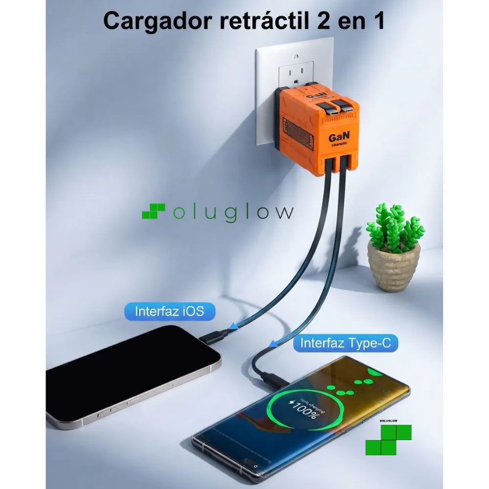 Cargador Retráctil Premium (12 meses de garantia)