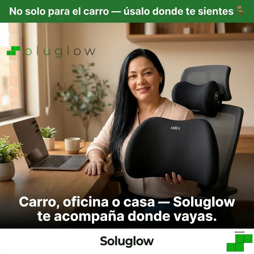 Cojin Lumbar ®  Soluglow — Maneja horas, llega sin dolor