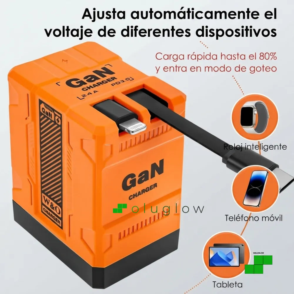 Cargador Retráctil Premium (12 meses de garantia)
